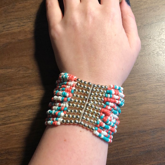 Multi Color Beaded Bracelet - Picture 3 of 5